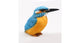 Vogel ijsvogel m 12.5x6x10 cm - polyester