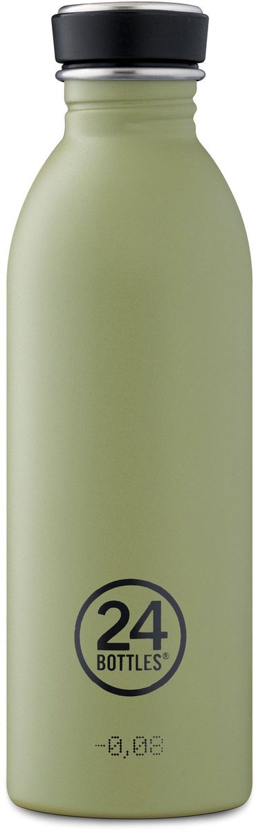24 bottles 24bottles drinkfles urban bottle stone sage - 500 ml