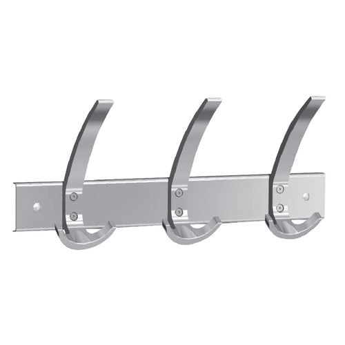 Abi wandkapstok kerkmann public aluminium 3 haken