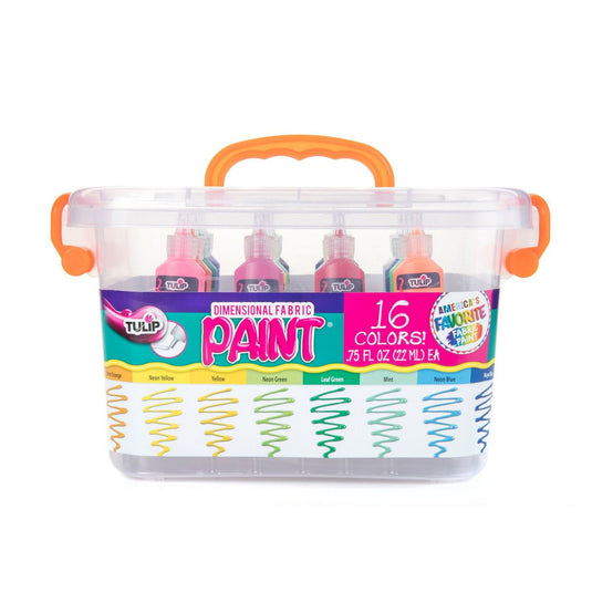 Tulip • 3d textielverf kit 37ml 16st.