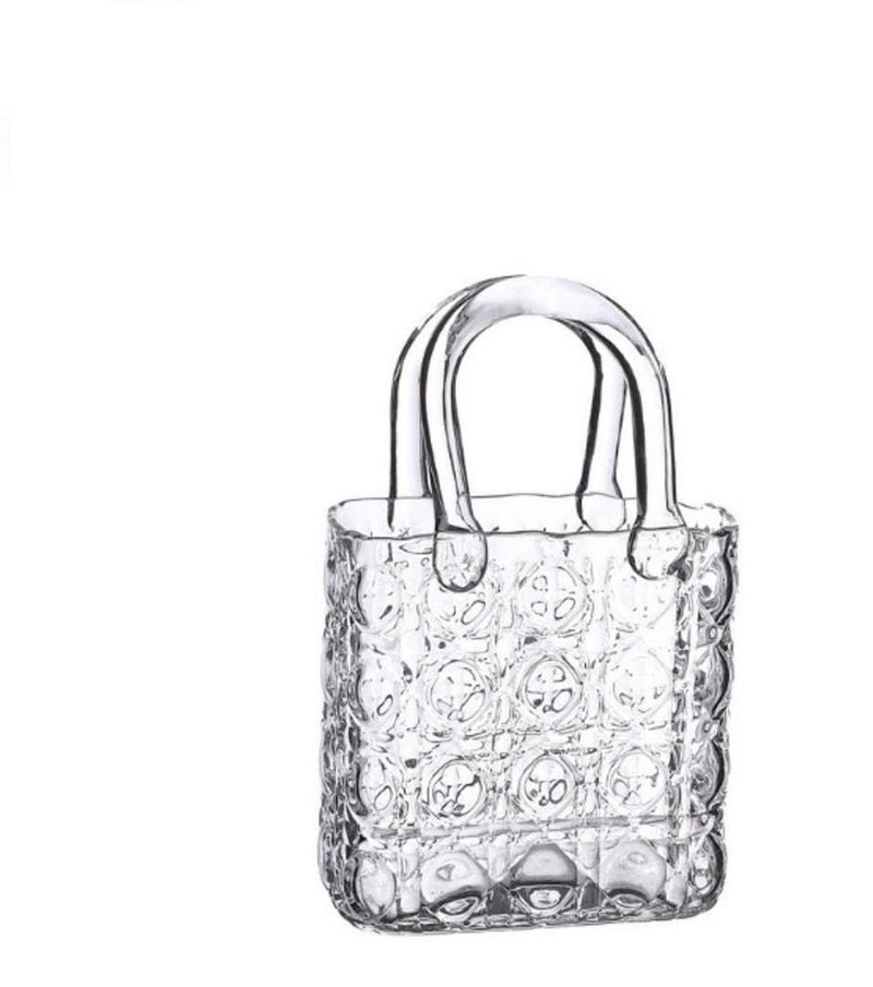 Load image into Gallery viewer, Ideas 4 seasons elysee glazen handtas vaas 19x11x28cm
