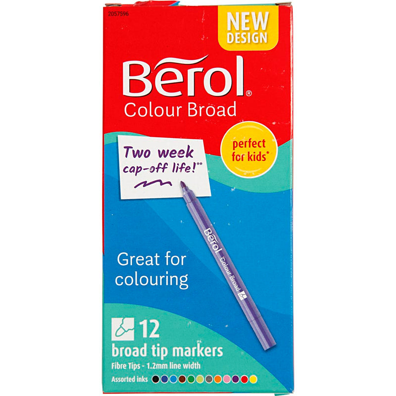 Afbeelding laden in galerijviewer, Https: www.cchobby.nl berol-stift-d-10-mm-lijndikte-1-1-7-mm-diverse-kleuren-12-stuk-1-doos-37270

