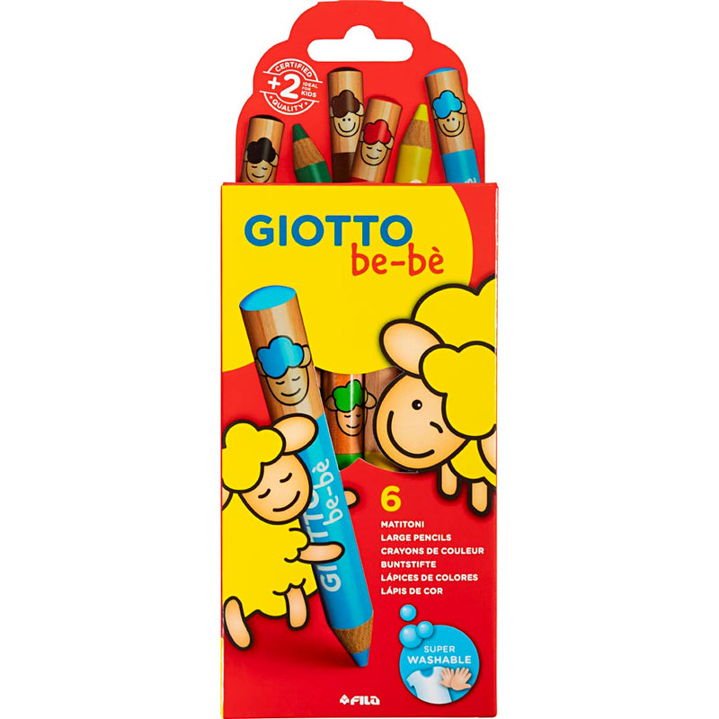 Load image into Gallery viewer, Https: www.cchobby.nl kleurpotloden-l-10-5-cm-dikte-13-mm-vulling-6-mm-diverse-kleuren-6-stuk-1-doos
