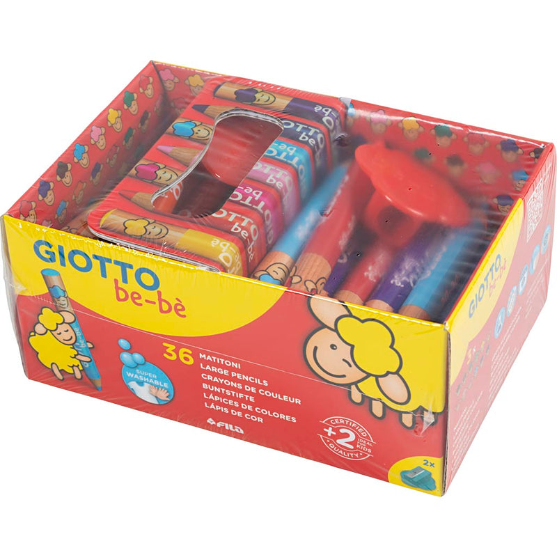 Load image into Gallery viewer, Https: www.cchobby.nl kleurpotloden-l-10-5-cm-d-13-mm-vulling-6-mm-diverse-kleuren-36-stuk-1-doos
