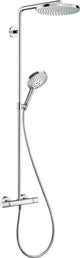 Hansgrohe raindance select s showerpipe 240 1jet powderrain met thermostaat chroom