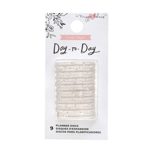 Crate paper • day-to-day planner discs small gold glitter
