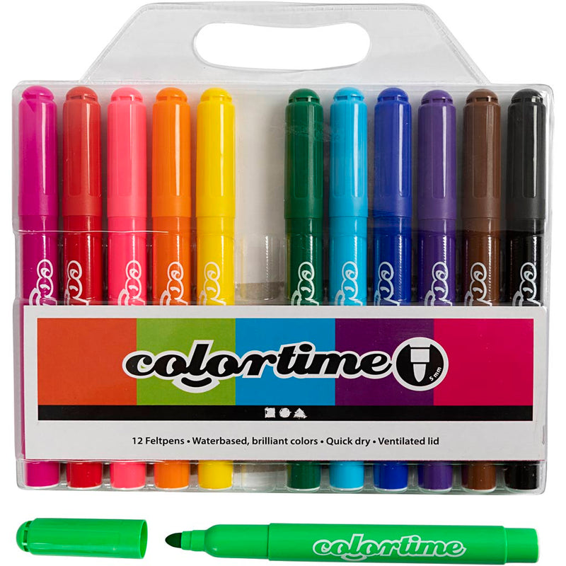 Afbeelding laden in galerijviewer, Https: www.cchobby.nl colortime-stiften-lijndikte-5-mm-standaardkleuren-12-stuk-1-doos

