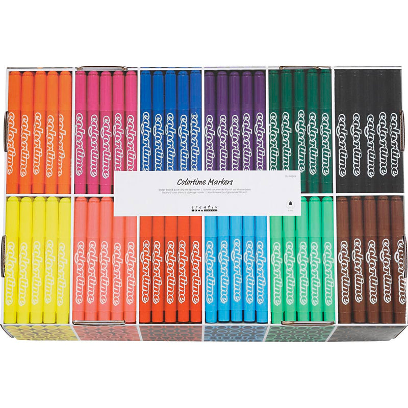 Load image into Gallery viewer, Colortime https: www.cchobby.nl -stiften-lijndikte-5-mm-standaardkleuren-12x24-stuk-288-stuk-1-doos
