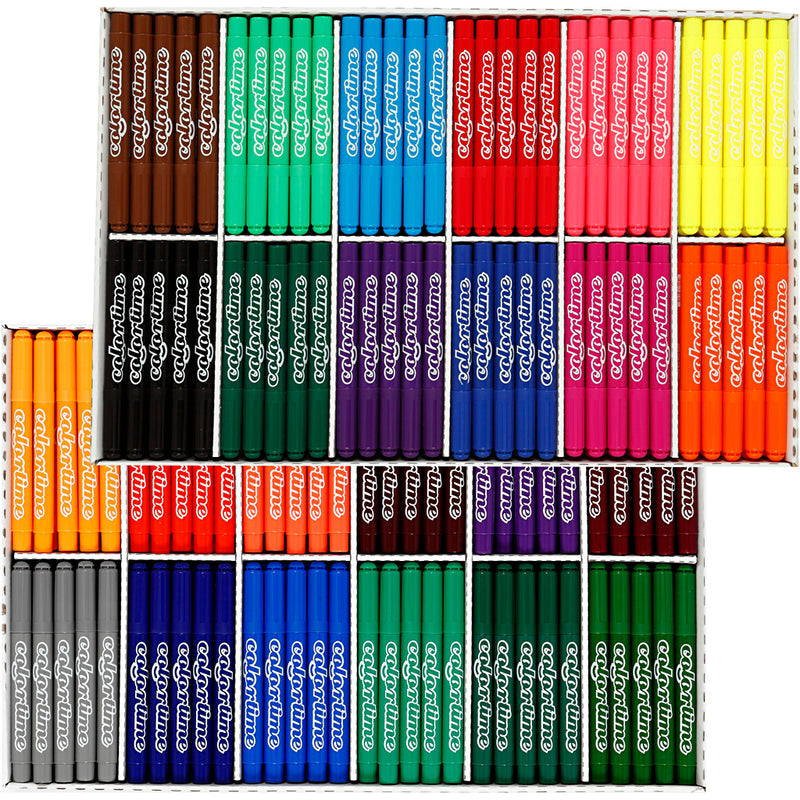 Afbeelding laden in galerijviewer, Https: www.cchobby.nl colortime-stiften-lijndikte-5-mm-diverse-kleuren-576-stuk-1-doos
