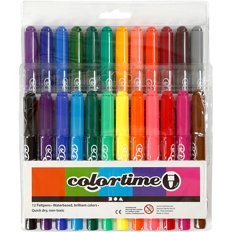 Afbeelding laden in galerijviewer, Https: www.cchobby.nl colortime-stiften-lijndikte-5-mm-diverse-kleuren-24-stuk-1-doos
