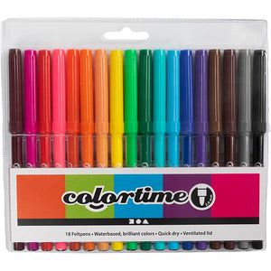 Creativ company https: www.cchobby.nl colortime-stiften-lijndikte-2-mm-diverse-kleuren-18-stuk-1-doos-373548