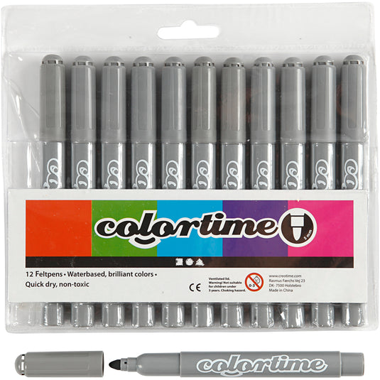 Creativ company https: www.cchobby.nl colortime-stiften-lijndikte-5-mm-grijs-12-stuk-1-doos