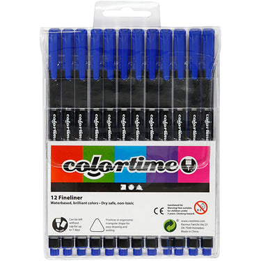 Https: www.cchobby.nl colortime-fineliners-lijndikte-0-6-0-7-mm-donkerblauw-12-stuk-1-doos