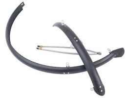 Load image into Gallery viewer, Sunny wheel kunststof spatbordset 28 inch ks 45 mm mat zwart
