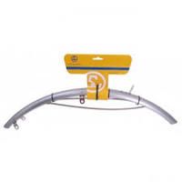 Load image into Gallery viewer, Voorspatbord 28 kunststof 50 mm - zilver transparant
