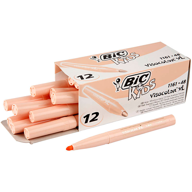 Load image into Gallery viewer, Https: www.cchobby.nl bic-visa-color-kleurstiften-lijndikte-3-mm-licht-beige-12-stuk-1-doos
