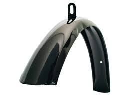 front fender 28 inch steel black