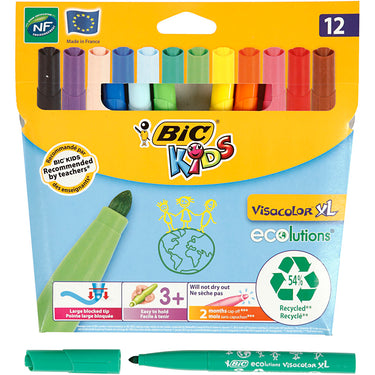 Bic http: www.cchobby.nl -visa-kleur-marker-lijndikte-3-mm-diverse-kleuren-12-stuk-1-doos