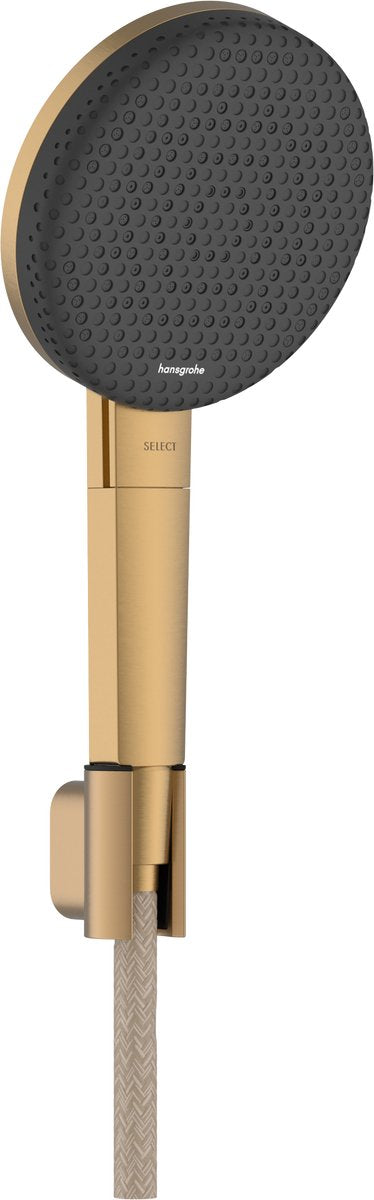 Hansgrohe raindance alive select s - doucheset - ecosmart waterbesparend - select-knop bediening - 125mm maat - 3 straalfuncties - brushed bronze