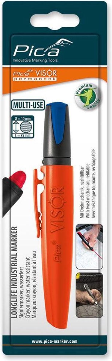 Pica visor permanent marker 990 41 - navulbaar - blauw