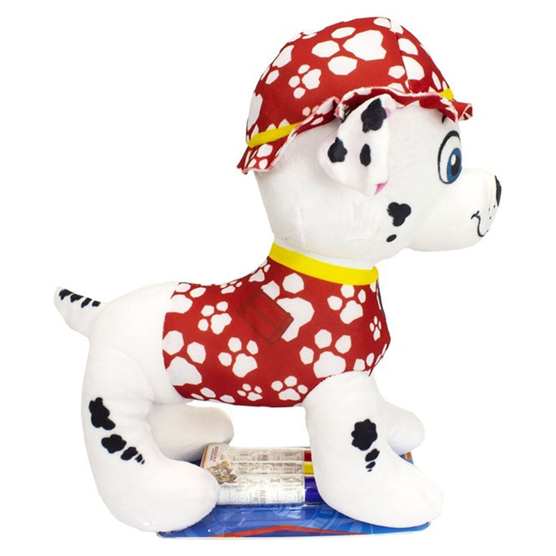 Load image into Gallery viewer, Sambro paw patrol inkleur knuffel met stiften - marshall
