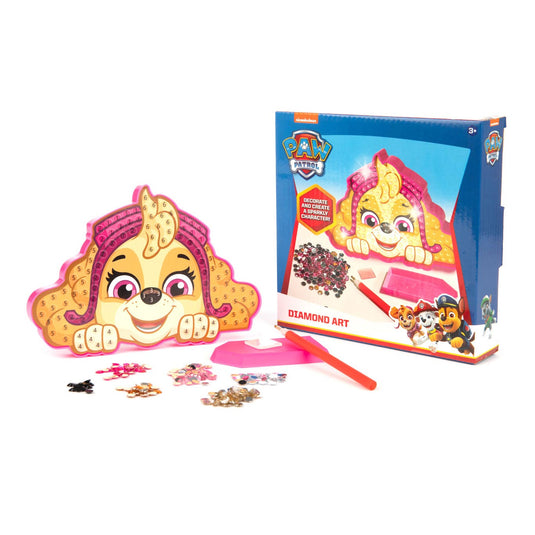 Sambro diamond painting knutselset paw patrol skye - creatief speelgoed.