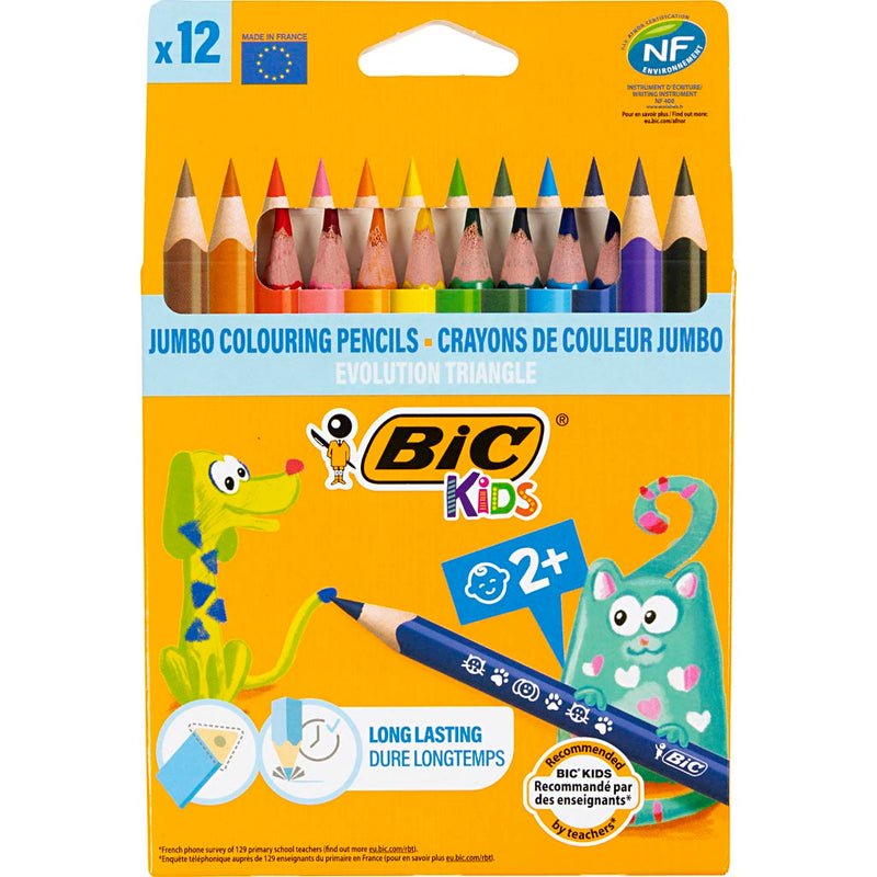 Load image into Gallery viewer, Bic https: www.cchobby.nl -evolution-kleurpotloden-l-14-cm-vulling-5-mm-diverse-kleuren-12-stuk-1-doos
