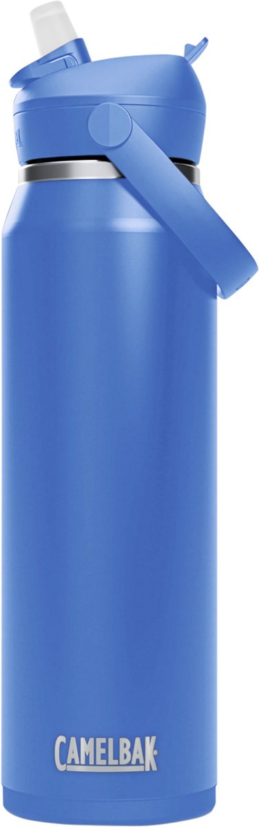 Camelbak thrive flip straw - vacuum insulated - rvs isolatie drinkfles - 1 l blauw (sky blue)