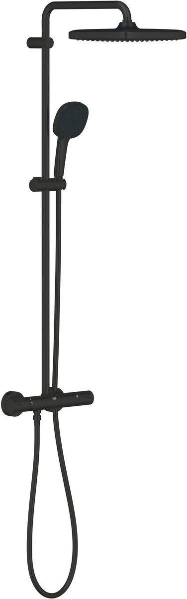 Grohe quickfix vitalio comfort 250 douchesysteem - wandmontage - waterbesparend - matte black