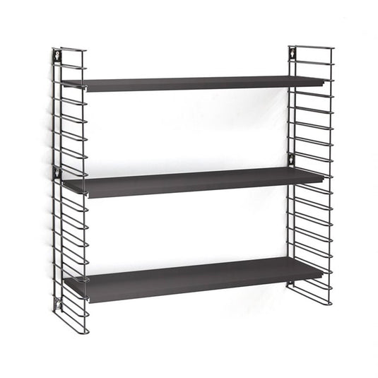 Tomado boekenrek retro geheel zwart 70x21x68cm