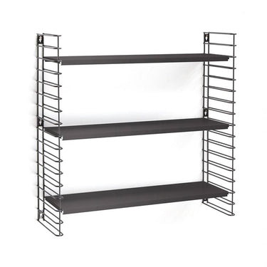 Tomado boekenrek retro geheel zwart 70x21x68cm