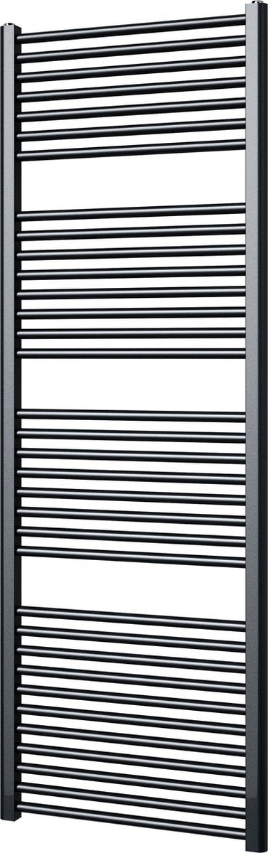 Plieger palermo designradiator – handdoekradiator – 170.2 cm x 50 cm - 799 watt – antraciet metallic