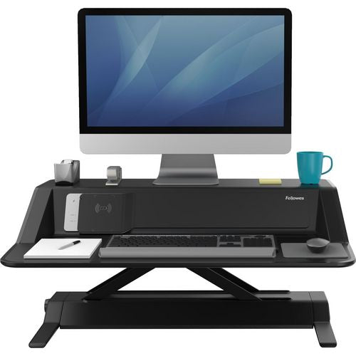 Zit-sta werkstation fellowes lotus dx zwart