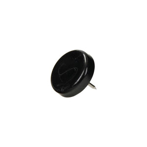 Mack 1066769 - stoelglijder nagel kunststof zwart ø 25 mm 8 st pcs | 6 stuks