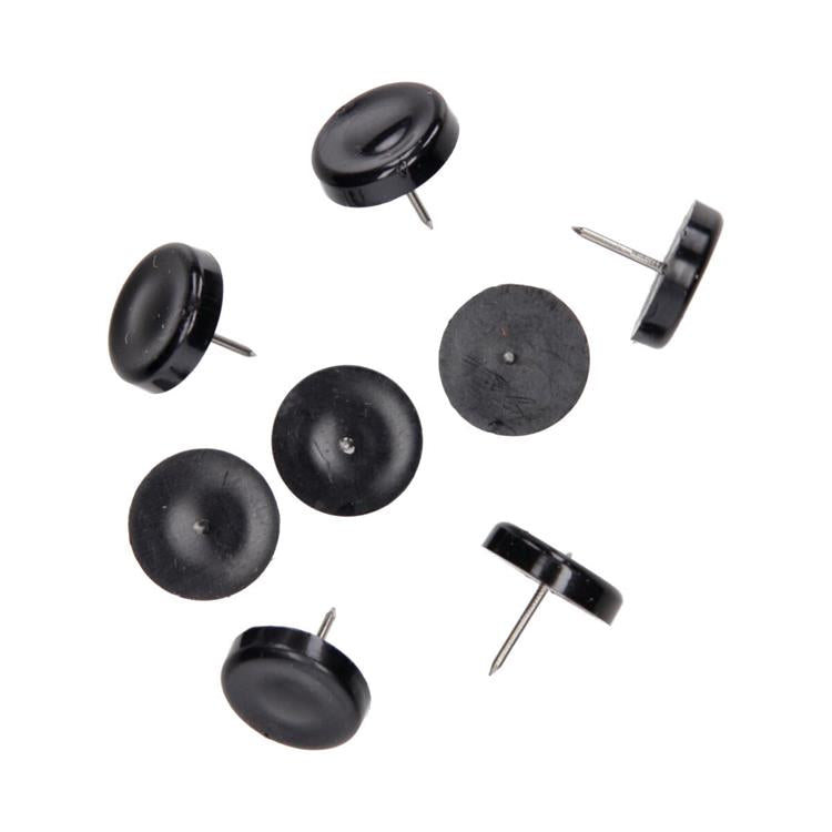 Load image into Gallery viewer, Mack 1066769 - stoelglijder nagel kunststof zwart ø 25 mm 8 st pcs | 6 stuks
