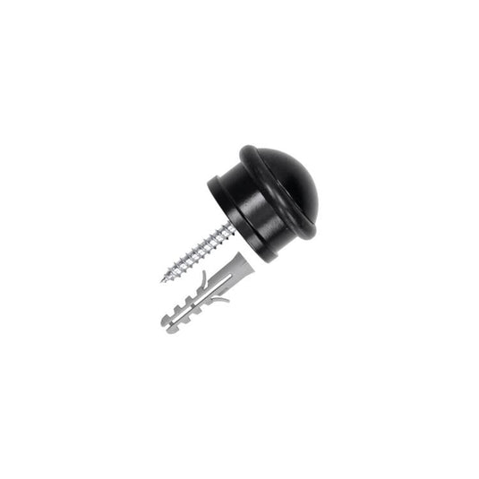 Mack 1069032 - deurstop cilindermodel zwart ø 30h25 mm 1 st pc | 6 stuks