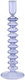 Arti casa kandelaar voor dinerkaars - glazen kaarsenhouder - hoog design - 26,5 cm - blauw