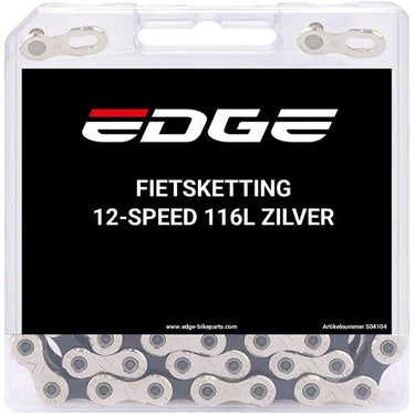 Edge fietsketting 12 speed chn-006 met 116 schakels - zilver