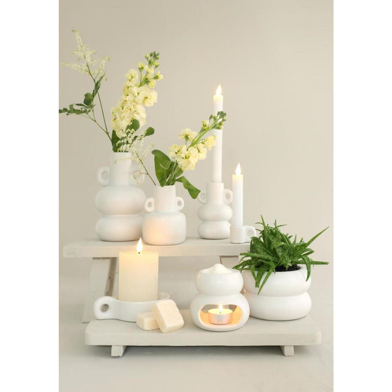 Load image into Gallery viewer, Ideas 4 seasons chubby bloempot gebroken wit ã˜9xh6,4cm
