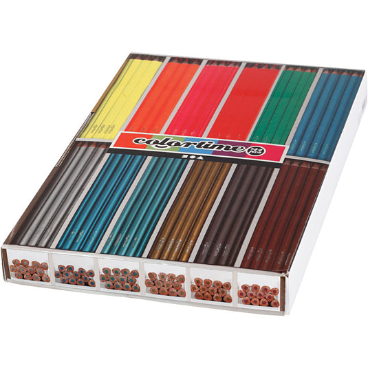 Creativ company https: www.cchobby.nl colortime-kleurpotloden-l-17-45-cm-vulling-3-mm-metallic-kleuren-neon-kleuren-144-stuk-1-doos