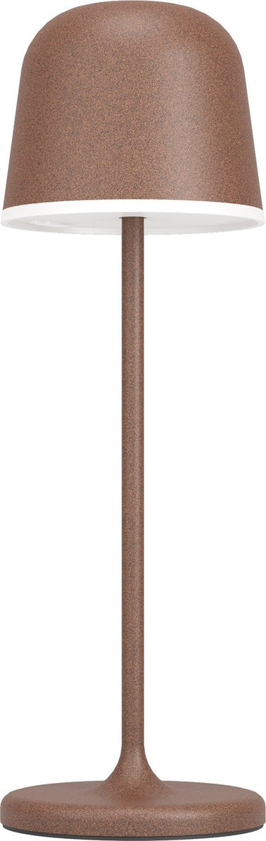 Eglo mannera tafellamp - aanraakdimmer - 34 cm - oplaadbaar (tot 38 uur licht) - aluminium - roestbruin - draadloos - binnen en buiten