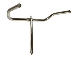 Handlebar tour old Dutch model 22.2x525 mm - chrome