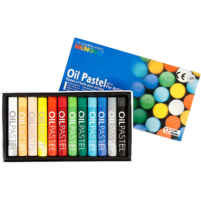 Afbeelding laden in galerijviewer, Https: www.cchobby.nl mungyo-oliepastel-l-7-cm-dikte-11-mm-diverse-kleuren-12-stuk-1-doos
