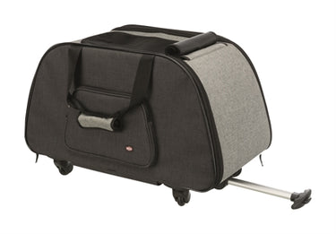 Trixie reismand trolley zwart lichtgrijs