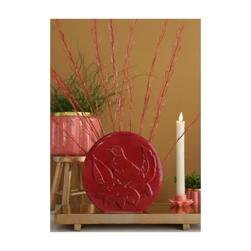 Load image into Gallery viewer, Ideas 4 seasons vaas bird kers ã˜6x20x20cm
