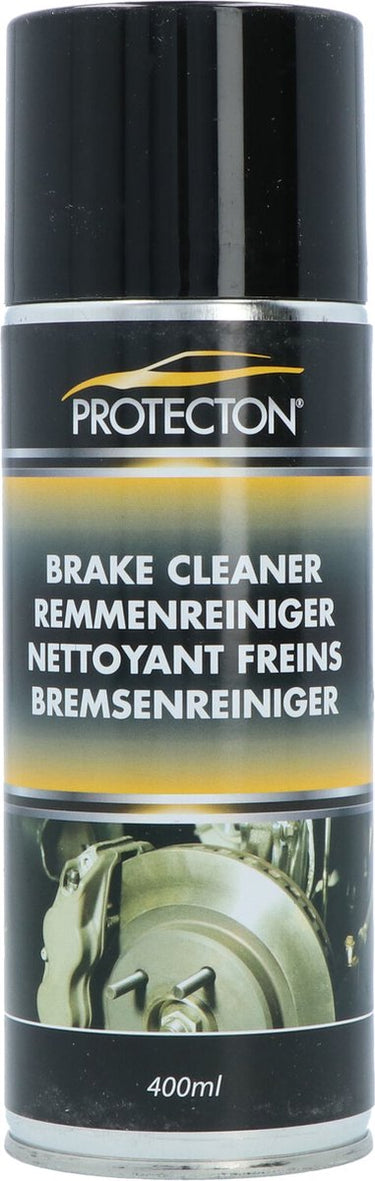 Protecton remmenreiniger - hoog oplossend vermogen – effectief verwijderen van olie, vet vuil - laat geen residu achter - 400ml