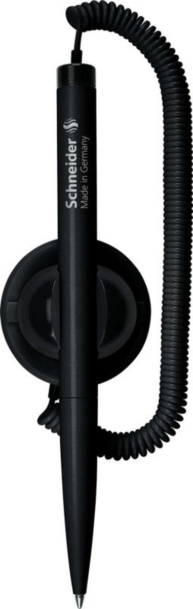 Schneider schrijfwaren schneider baliepen - klick-fix - zwart - op blister - s-4121