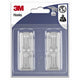 3m 1062868 - zelfklevende kunstof rechthoek haak - wit (4 haken) | 10 stuks