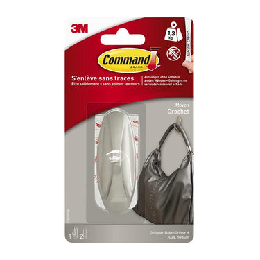 3m 1062190 - command middelgrote designhaak geborst. ni 17081bn | 5 stuks