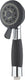 Schütte vital handdouche met anti-slip handgreep - douchekop ø 12,5 cm - 4 standen - chroom